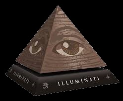 Pyramide Illuminat fond noir